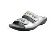 Trotters Kap Women US 9.5 W Silver Slides Sandal