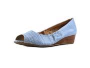 Naturalizer Contrast Women US 8.5 Blue Wedge Sandal