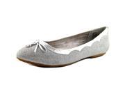 White Mountain Cece Women US 7.5 Silver Ballet Flats
