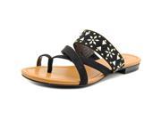 Style Co Behati Women US 8.5 Black Thong Sandal