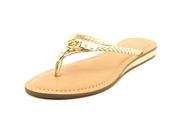 Guess Jelloo Women US 6 Gold Thong Sandal