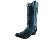 Corral E1025 Women US 7.5 Blue Western Boot