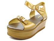 Wanted Gumdrop Women US 8 Gold Platform Sandal