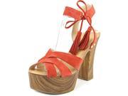 Guess Prenna Women US 9.5 Red Platform Sandal