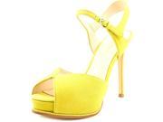 Nine West Cruzeto Women US 7 Yellow Platform Sandal