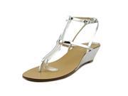 INC International Co Maggee Women US 9 Silver Wedge Sandal
