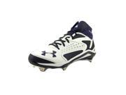 Under Armour Yard Mid St Baseball Cleat Men US 12 White Cleats