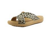 Crocs Sloane Graphic X Strap Women US 6 Brown Slides Sandal