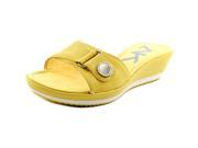 Anne Klein Sport Itemize Women US 6.5 Yellow Slides Sandal