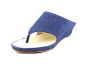 Tahari Mindy Women US 5.5 Blue Wedge Sandal