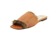 Isaac Mizrahi Nappa Life Women US 6.5 Orange Slides Sandal