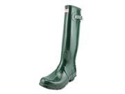 Hunter Original Tall Gloss Women US 9 Green Rain Boot