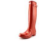 Hunter Original Tall Gloss Women US 8 Red Rain Boot