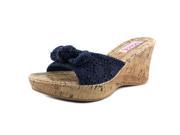 Dolce by Mojo Moxy Piper Women US 7.5 Blue Wedge Sandal