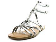 Guess Mannie Women US 7.5 Silver Gladiator Sandal