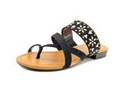 Style Co Behati Women US 10 Black Thong Sandal