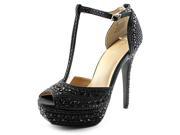 Thalia Sodi Flor Women US 9.5 Black Platform Sandal