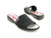 Anne Klein Sport Keelin Women US 8.5 Black Slides Sandal