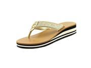 Tommy Hilfiger Roesia Women US 10 Gold Flip Flop Sandal