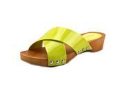 BCBGeneration Soho Women US 7 Yellow Slides Sandal