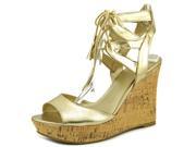 G By Guess Estes 2 Women US 9.5 Gold Wedge Sandal