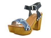 Charles David Cola Women US 6.5 Blue Platform Sandal