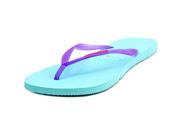 Havaianas Slim Women US 9 Blue Flip Flop Sandal