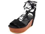 Rebecca Minkoff Cady Women US 8.5 Black Wedge Sandal