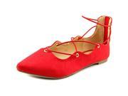 Material Girl Ibby Women US 5.5 Red Flats