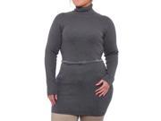 INC International Concepts Chain Belt Turtleneck Tunic Women Regular US XL Gray
