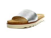 Coach Spruce Women US 6.5 Silver Slides Sandal
