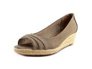 Life Stride Occupy Women US 7 W Brown Wedge Sandal