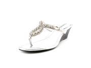Guess Ulley Women US 7.5 Silver Thong Sandal