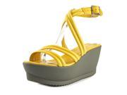Roberto Del Carlo 9566 Women US 9 Yellow Wedge Sandal