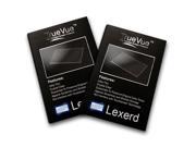 Lexerd Kyocera slider sonic KX5 TrueVue Crystal Clear Cell Phone Screen Protector Dual Pack Bundle
