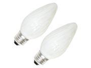 Sylvania 13984 40F W BL 2PK 120V F15 Decor Flame Tip Light Bulb