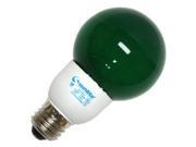 Sunlite 05660 SLG9 G GREEN 9W G21 GLOBE CFL MED BASE 05660 8000HR Globe Screw Base Compact Fluorescent Light Bulb