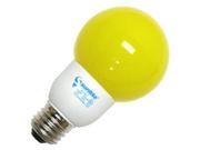 Sunlite 05690 SLG9 Y YELLOW 9W G21 GLOBE CFL MED. BASE 05690 8000HR Globe Screw Base Compact Fluorescent Light Bulb