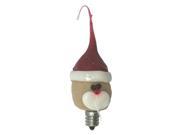 Vickie Jean s Creations 0141232 Primitive Santa Soft Tipped Silicone Candelabra Screw Base Light Bulb