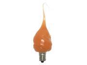 Vickie Jean s Creations 010013 Orange Soft Tipped Silicone Candelabra Screw Base Light Bulb