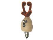 Vickie Jean s Creations 0141224 Reindeer Black Nose Silicone Candelabra Screw Base Light Bulb