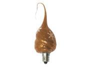 Vickie Jean s Creations 014411 Copper Shimmer Snowflake Soft Tipped Silicone Candelabra Screw Base Light Bulb
