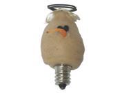 Vickie Jean s Creations 0141236 Angel w Halo and Carrot Nose Soft Tipped Silicone Candelabra Screw Base Light Bulb