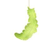 Vickerman 33393 11 Lime Matte Feather Christmas Tree Ornament 6 pack M112514