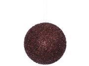 Vickerman 32003 6 Chocolate Beaded Sequin Ball Christmas Tree Ornament J134315
