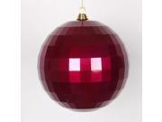 Vickerman 339671 10 Magenta Candy Mirror Ball Christmas Tree Ornament M133910