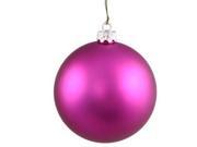 Vickerman 34787 2.75 Magenta Matte Ball Christmas Tree Ornament 12 pack N590710DMV