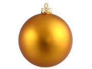 Vickerman 35125 6 Antique Gold Matte Ball Christmas Tree Ornament 4 pack N591530DMV