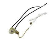 Westinghouse 22321 Pull Chain Brass Canopy Switch with 4 Foot Braided Cord