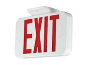 Hubbell 00144 120 277 volt LED White Red Letters Exit Sign CER